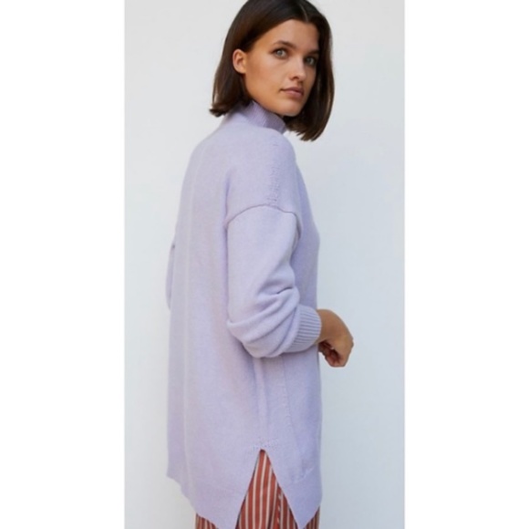 Anthropologie Crystal Chevron Turtleneck